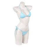 Cosplay Costume Lucia Caminos GTA(2026) Jeu Cosplay Maillot de Bain Bikini Bleu Femme