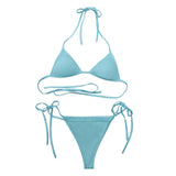 Cosplay Costume Lucia Caminos GTA(2026) Jeu Cosplay Maillot de Bain Bikini Bleu Femme