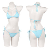 Cosplay Costume Lucia Caminos GTA(2026) Jeu Cosplay Maillot de Bain Bikini Bleu Femme