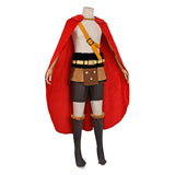 Cosplay Costume Luffy One Piece Elbaph Arc(2026) Anime Cosplay Tenue Rouge Homme