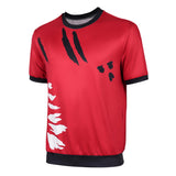 Cosplay Costume Luffy One Piece Live Action 2(2026) TV Cosplay T-shirt Rouge et Noire Homme