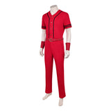 Cosplay Costume Luffy One Piece Live Action 2(2026) TV Cosplay Tenue Rouge Homme Sans Chapeau