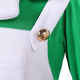 Cosplay Costume Luigi The Super Mario Galaxy Movie(2026) Film Cosplay Tenue Verte et Blanche Enfant