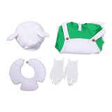 Cosplay Costume Luigi The Super Mario Galaxy Movie(2026) Film Cosplay Tenue Verte et Blanche Enfant