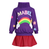 Cosplay Costume Mabel Gravity Falls TV Cosplay Tenue Violette et Rouge Enfant