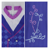 Cosplay Costume Mad Hatter Alice au Pays des Merveilles Film Cosplay Tenue Bleue Homme