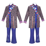 Cosplay Costume Mad Hatter Alice au Pays des Merveilles Film Cosplay Tenue Bleue Homme