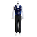 Cosplay Costume Mad Hatter Alice au Pays des Merveilles Film Cosplay Tenue Rouge Homme