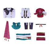 Cosplay Costume Marche Lorraine Pretty Derby Anime Cosplay Robe Rouge et Blanche Femme