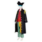 Cosplay Costume Marshall D. Teach One Piece Live Action 2(2026) TV Cosplay Tenue Noire et Rouge Homme