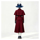 Cosplay Costume Mary Poppins(1964) Film Cosplay Tenue Rouge Femme