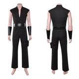 Cosplay Costume Maul Maul: Seigneur de l'Ombre(2026) TV Cosplay Tenue Noire de Gilet Homme