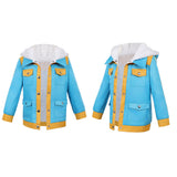 Cosplay Costume Max Mayfield Stranger Things: Chroniques de 1985(2026) TV Cosplay Manteau Bleue Enfant