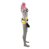 Cosplay Costume Mina Key Dead by Daylight Jeu Cosplay Tenue Jaune et Rose Femme