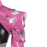 Cosplay Costume Mina Key Dead by Daylight Jeu Cosplay Tenue Jaune et Rose Femme