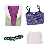 Cosplay Costume Miss Wednesday One Piece Live Action 2(2026) TV Cosplay Tenue Verte et Violette Femme