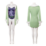 Cosplay Costume Miss Wednesday One Piece Live Action 2(2026) TV Cosplay Tenue Verte et Violette Femme