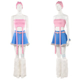 Cosplay Costume Mizi Alien Stage TV Cosplay Tenue Rose et Bleue Femme