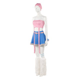 Cosplay Costume Mizi Alien Stage TV Cosplay Tenue Rose et Bleue Femme