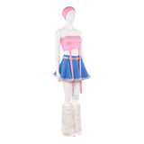 Cosplay Costume Mizi Alien Stage TV Cosplay Tenue Rose et Bleue Femme