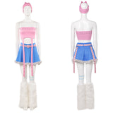 Cosplay Costume Mizi Alien Stage TV Cosplay Tenue Rose et Bleue Femme