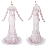 Cosplay Costume Mizi Alien Stage(2026) TV Cosplay Robe Rose Claire Femme