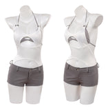 Cosplay Costume Mizi Alien Stage(2026) TV Cosplay Top Blanc+Short Femme