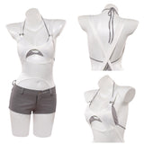 Cosplay Costume Mizi Alien Stage(2026) TV Cosplay Top Blanc+Short Femme