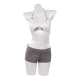 Cosplay Costume Mizi Alien Stage(2026) TV Cosplay Top Blanc+Short Femme