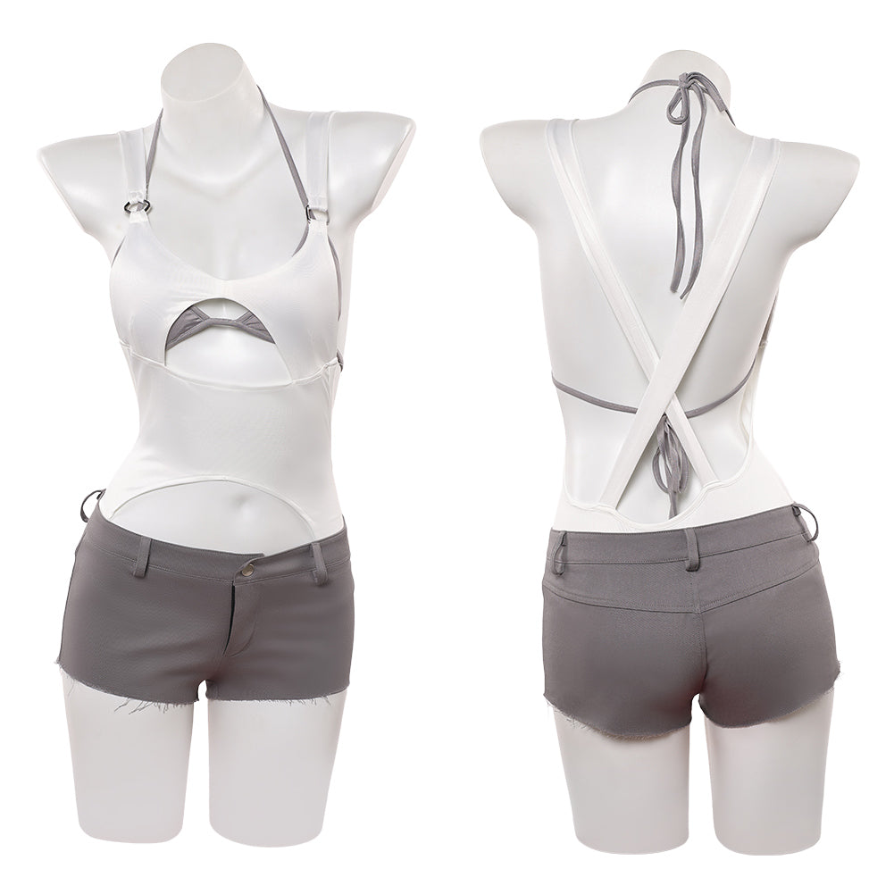 Cosplay Costume Mizi Alien Stage(2026) TV Cosplay Top Blanc+Short Femme