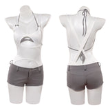 Cosplay Costume Mizi Alien Stage(2026) TV Cosplay Top Blanc+Short Femme