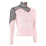 Cosplay Costume Mizi Zombie Stage AU Alien Stage(2026) TV Cosplay Haut à Motif Tatouage Rose