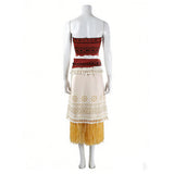 Cosplay Costume Moana Vaiana en Live Action(2026) Film Cosplay Tenue Beige et Jaune Femme