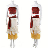 Cosplay Costume Moana Vaiana en Live Action(2026) Film Cosplay Tenue Beige et Jaune Femme
