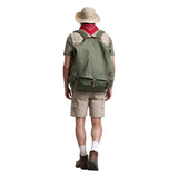 Cosplay Costume Mouse Finbar Jumanji: Open World(2026) Film Cosplay Tenue Beige et Verte Homme