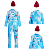 Cosplay Costume Mr. Smee Descendants: Wicked Wonderland(2026) Film Cosplay Combinaison Bleue Homme