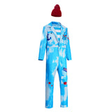 Cosplay Costume Mr. Smee Descendants: Wicked Wonderland(2026) Film Cosplay Combinaison Bleue Homme