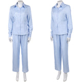 Cosplay Costume Nami One Piece Live Action 2(2026) TV Cosplay Tenue à Rayures Bleues Femme