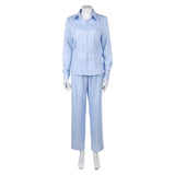 Cosplay Costume Nami One Piece Live Action 2(2026) TV Cosplay Tenue à Rayures Bleues Femme