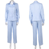 Cosplay Costume Nami One Piece Live Action 2(2026) TV Cosplay Tenue à Rayures Bleues Femme