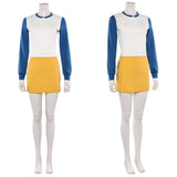 Cosplay Costume Nami One Piece Live Action 2(2026) TV Cosplay Tenue Blanche et Jaune Femme