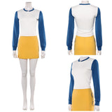 Cosplay Costume Nami One Piece Live Action 2(2026) TV Cosplay Tenue Blanche et Jaune Femme