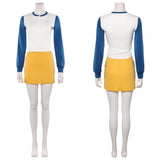Cosplay Costume Nami One Piece Live Action 2(2026) TV Cosplay Tenue Blanche et Jaune Femme
