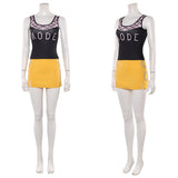 Cosplay Costume Nami One Piece Live Action 2(2026) TV Cosplay Tenue Jaune et Noire Femme