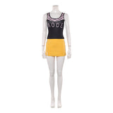 Cosplay Costume Nami One Piece Live Action 2(2026) TV Cosplay Tenue Jaune et Noire Femme