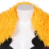 Cosplay Costume Nami One Piece Live Action 2(2026) TV Cosplay Tenue Noire et Brune avec Châle Jaune Femme