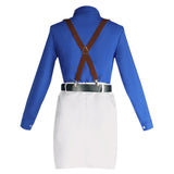 Cosplay Costume Nanami Kento Jujutsu Kaisen Saison 3(2026) Anime Cosplay Tenue Blanche et Bleue Femme