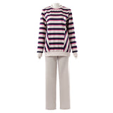 Cosplay Costume Nancy Wheeler Stranger Things Saison 5 TV Cosplay Tenue Violette Femme