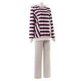 Cosplay Costume Nancy Wheeler Stranger Things Saison 5 TV Cosplay Tenue Violette Femme