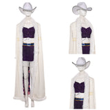Cosplay Costume Nico Robin One Piece Live Action 2(2026) TV Cosplay Tenue Blanche et Violette Femme Ver.2